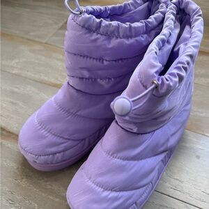 Purple Quilted Dance Boots
